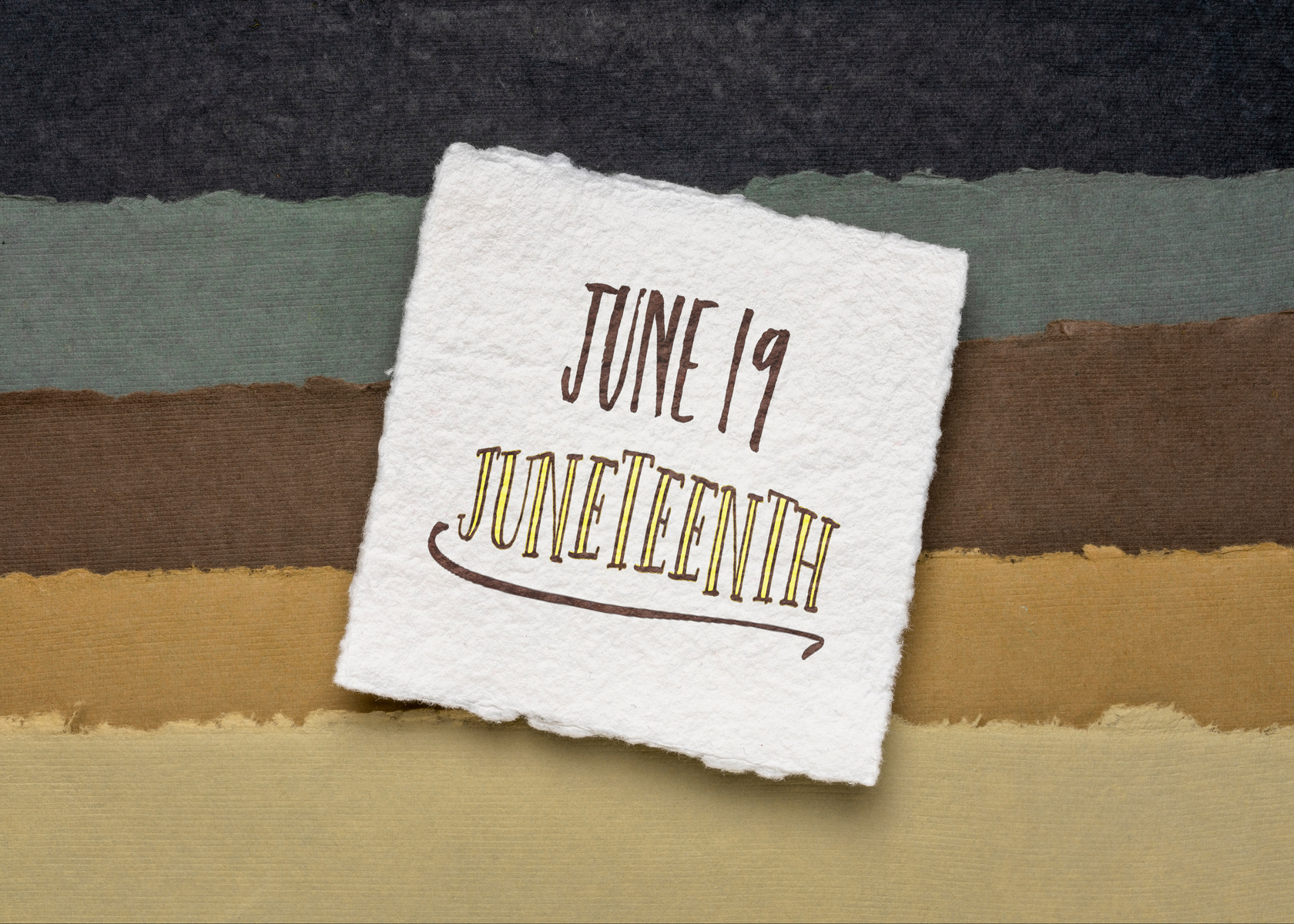 June 19 Juneteenth reminder note